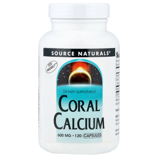 Source Naturals, Coral Calcium, 120 Capsules (600 mg per Capsule)
