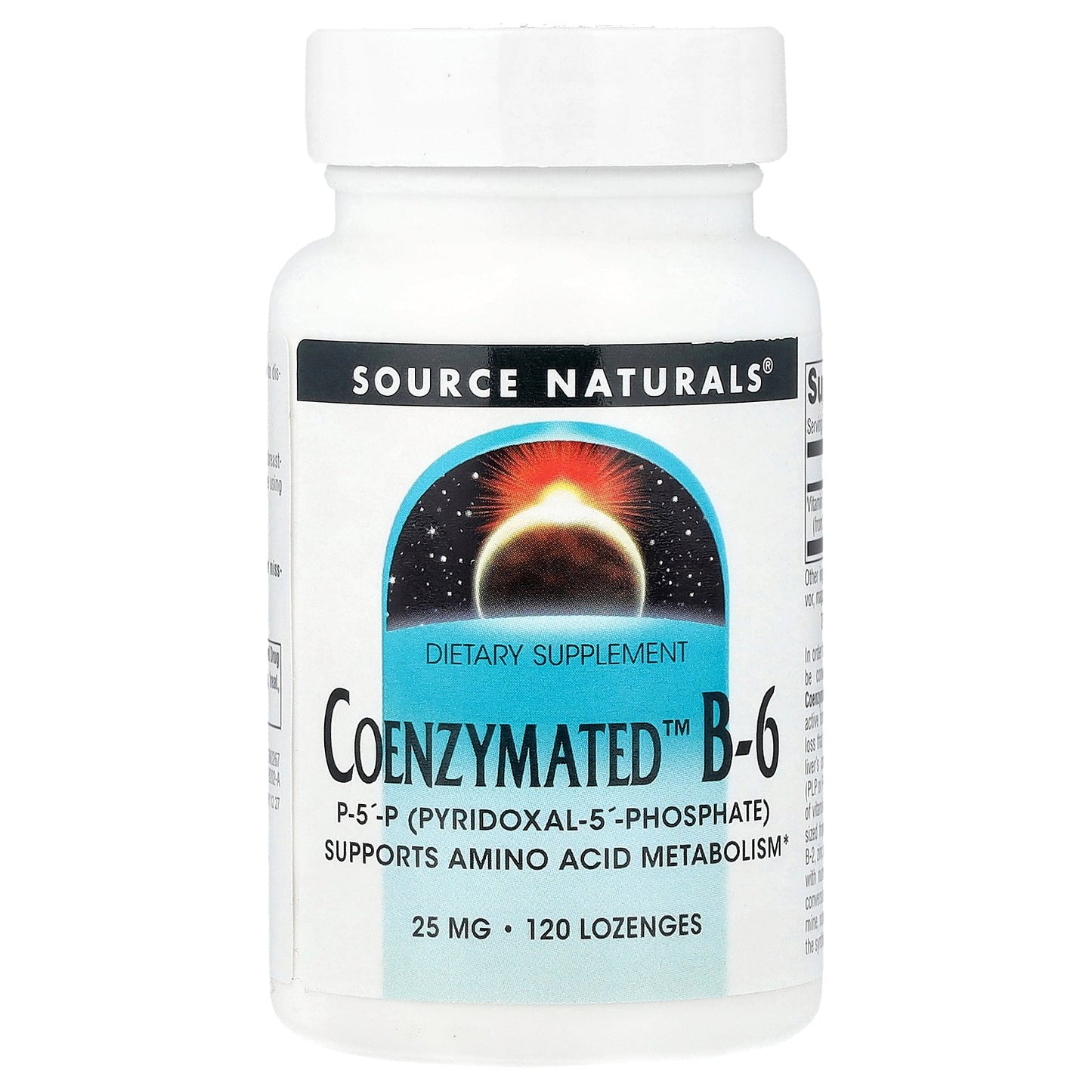 Source Naturals, Coenzymated™ B-6, 25 mg, 120 Lozenges