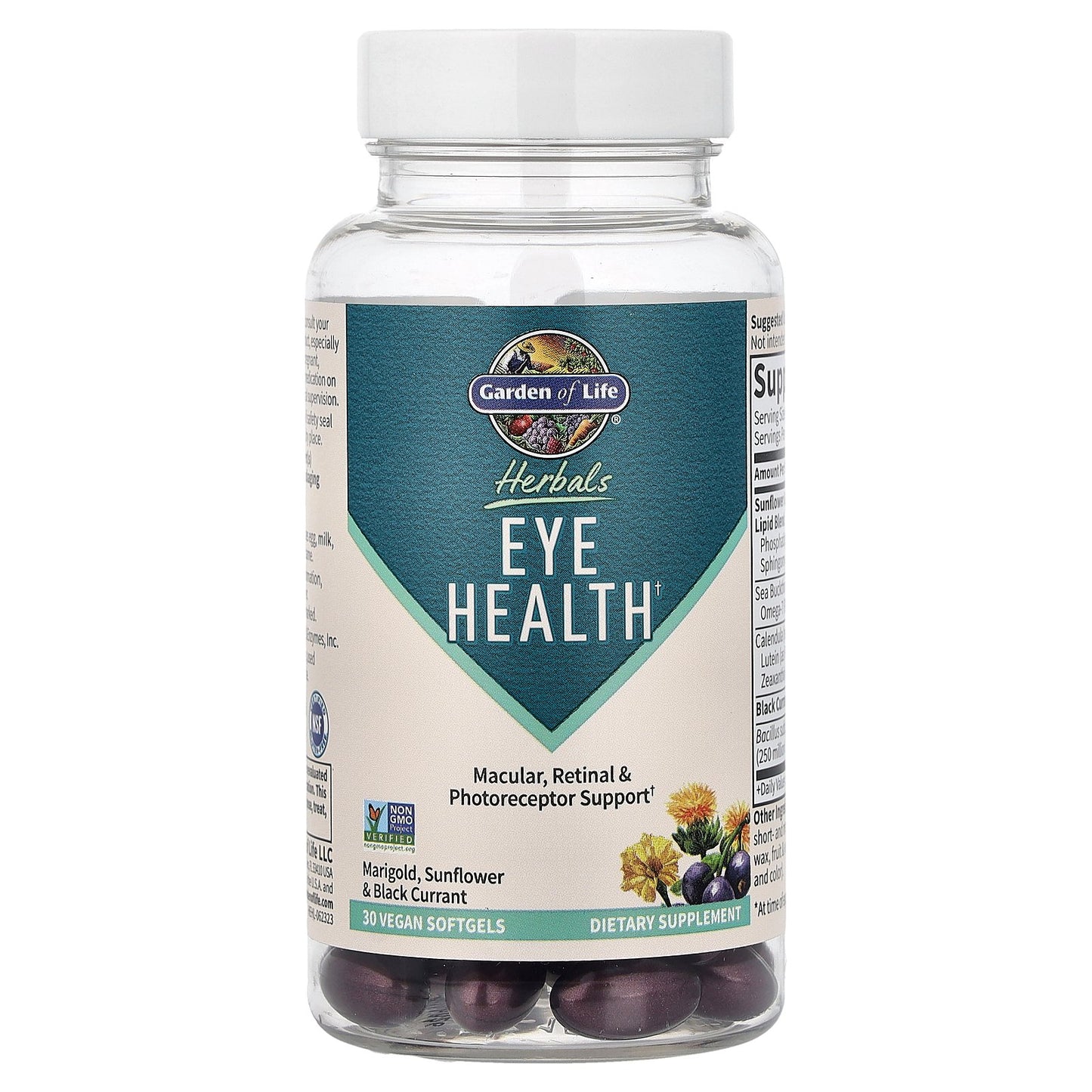 Garden of Life, Herbals, Eye Health, Berry, 30 Vegan Softgels