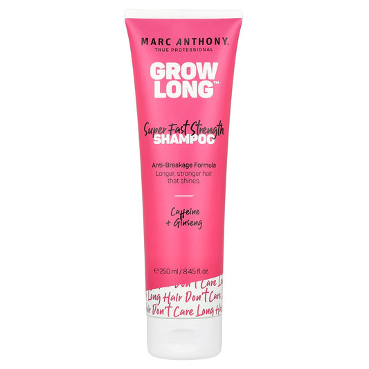 Marc Anthony, Grow Long™, Super Fast Strength Shampoo, Caffeine + Ginseng, 8.45 fl oz (250 ml)
