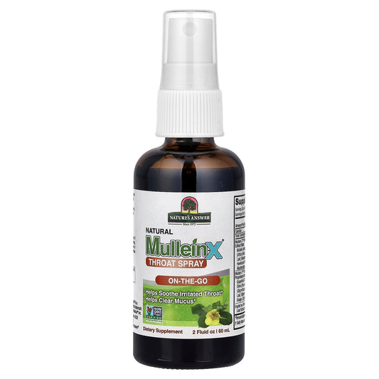 Nature's Answer, Natural MulleinX® Throat Spray, 2 fl oz (60 ml)