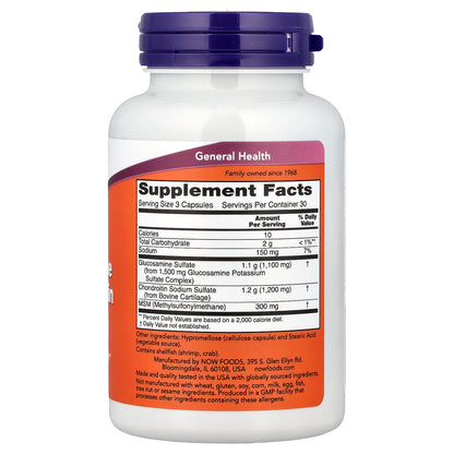 NOW Foods, Glucosamine & Chondroitin with MSM, 90 Capsules