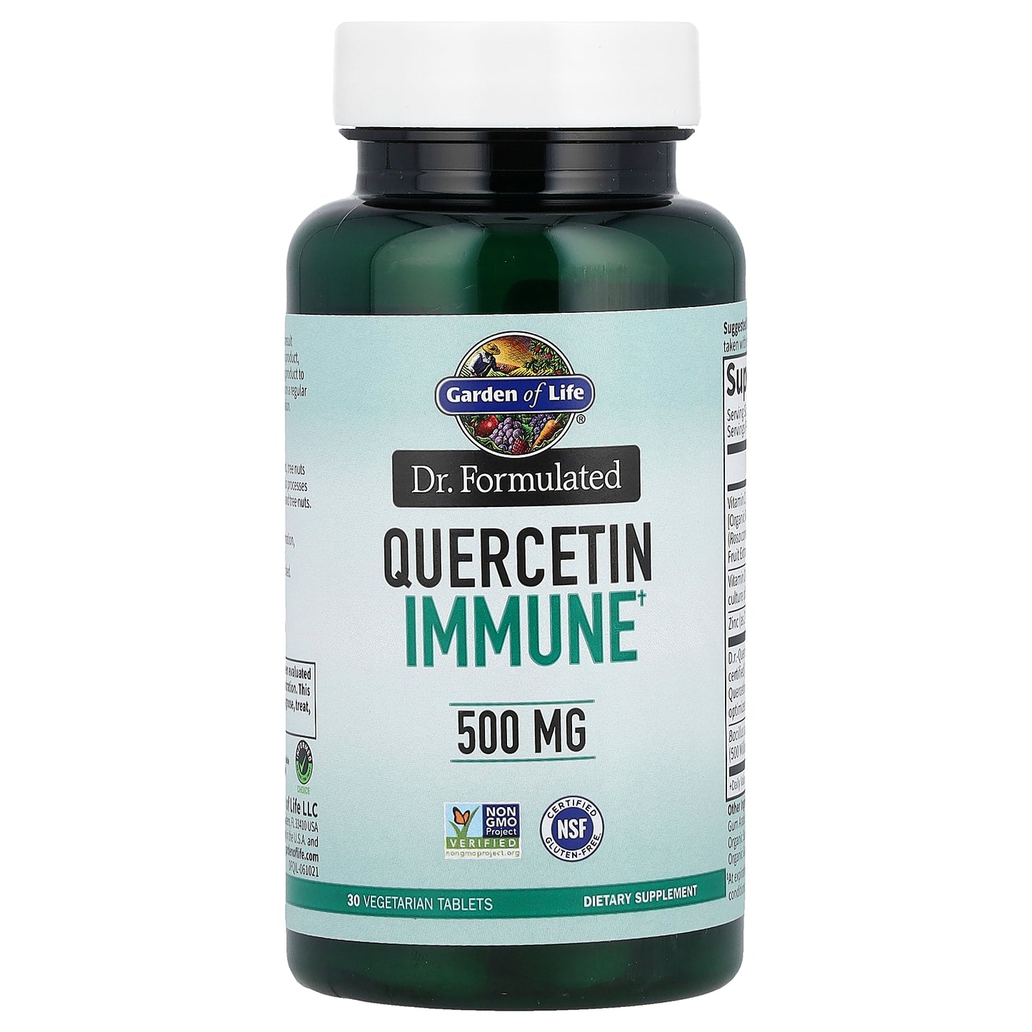 Garden of Life, Dr. Formulated, Quercetin Immune, 500 mg, 30 Vegetarian Tablets