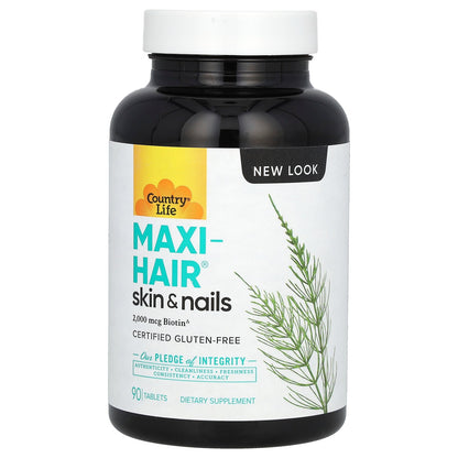 Country Life, Maxi-Hair, Skin & Nails, 90 Tablets