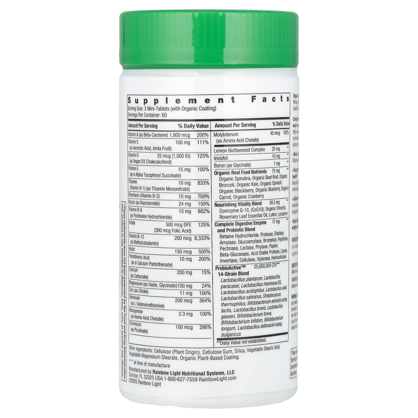 Rainbow Light, 50+ Mini-Tablet™+, 180 Mini-Tablets