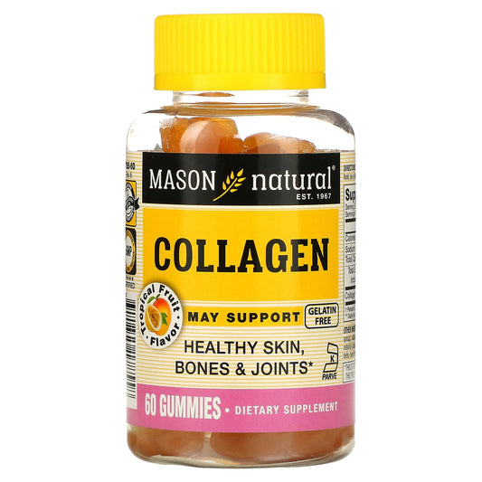 Mason Natural, Collagen, Tropical Fruit, 99 mg, 60 Gummies (49.5 mg per Gummy)