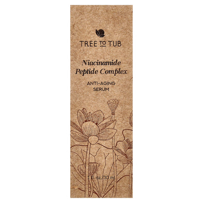 Tree To Tub, Niacinamide Peptide Complex, Anti-Aging Serum, 1 fl oz (30 ml)