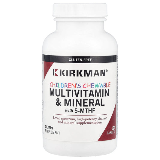 Kirkman Labs, Children's Chewable Multivitamin & Mineral with 5-MTHF, 120 Tablets