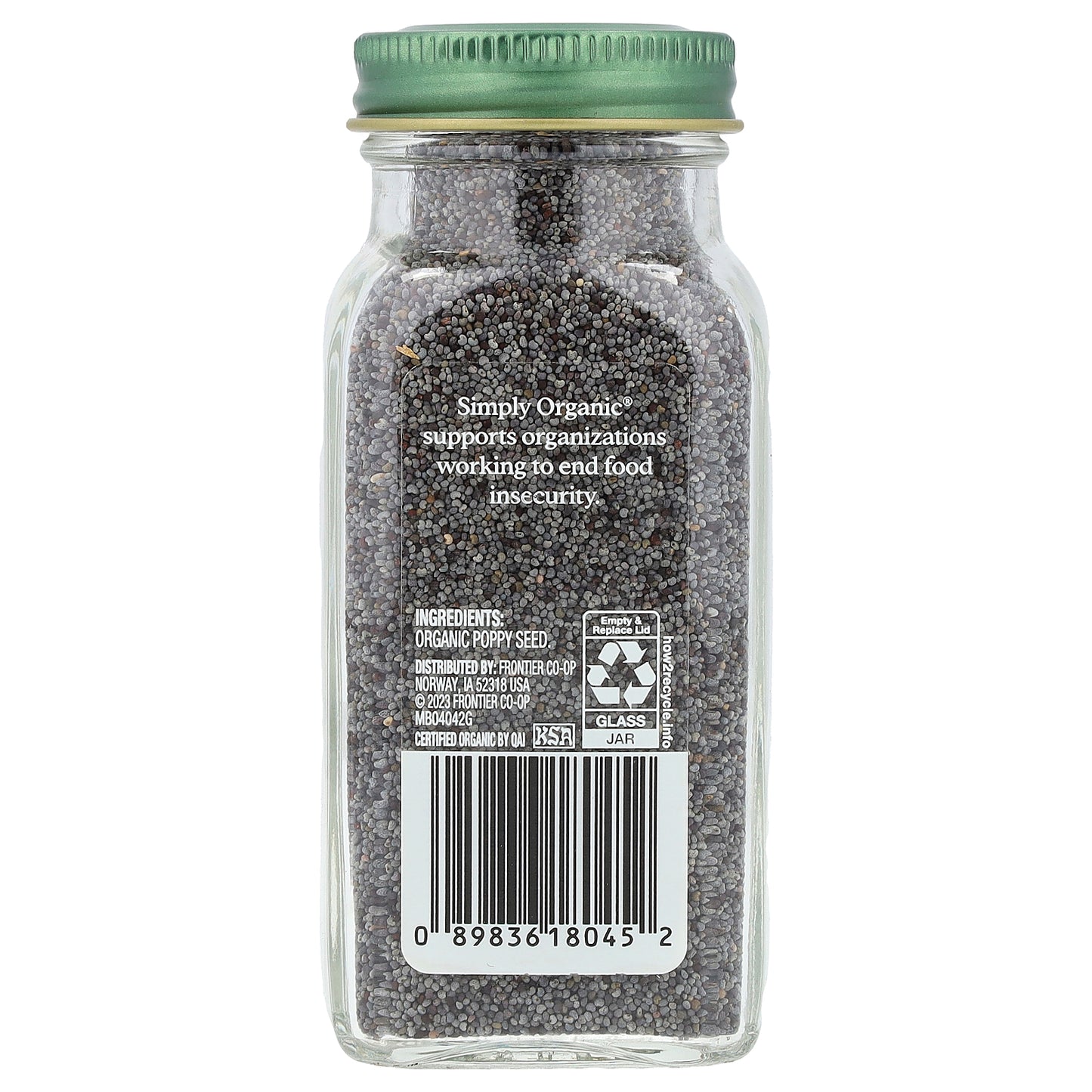 Simply Organic, Poppy Seed, 3.38 oz (96 g)