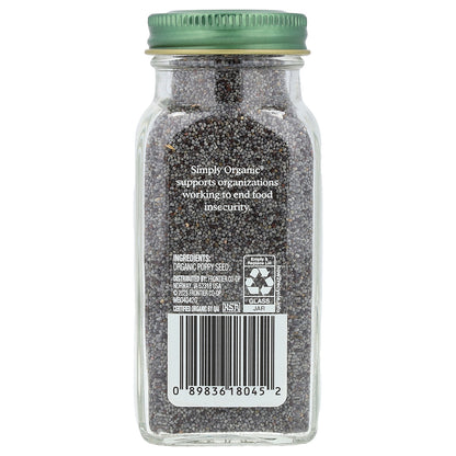 Simply Organic, Poppy Seed, 3.38 oz (96 g)