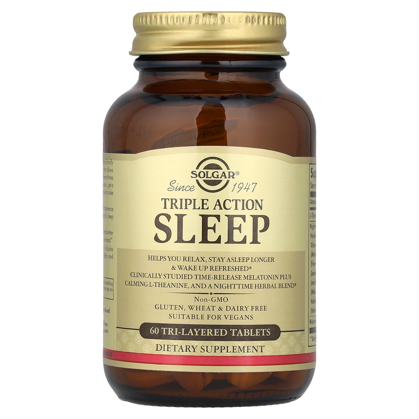 Solgar, Sleep, Triple Action, 60 Tri-Layered Tablets