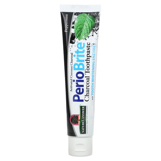 Nature's Answer, PerioBrite Charcoal Toothpaste, Peppermint, 4 oz (113.4 g)