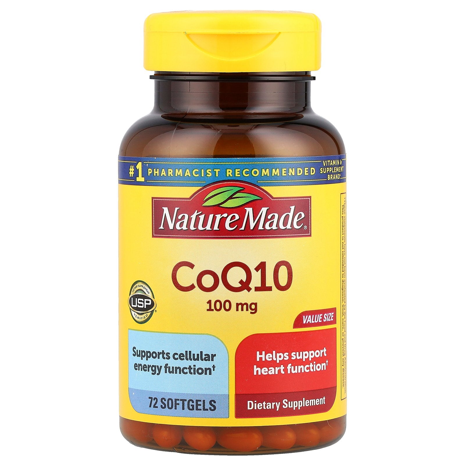 Nature Made, CoQ10, 100 mg, 72 Softgels