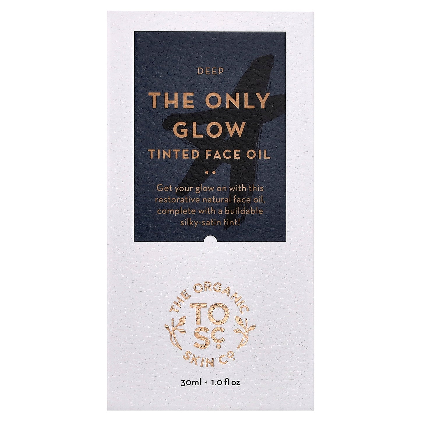 The Organic Skin Co., The Only Glow, Tinted Face Oil, Deep, 1 fl oz (30 ml)