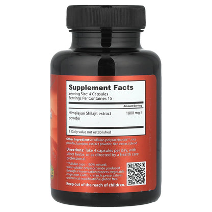 Dragon Herbs, High Mountain™ Shilajit, 450 mg, 60 Capsules