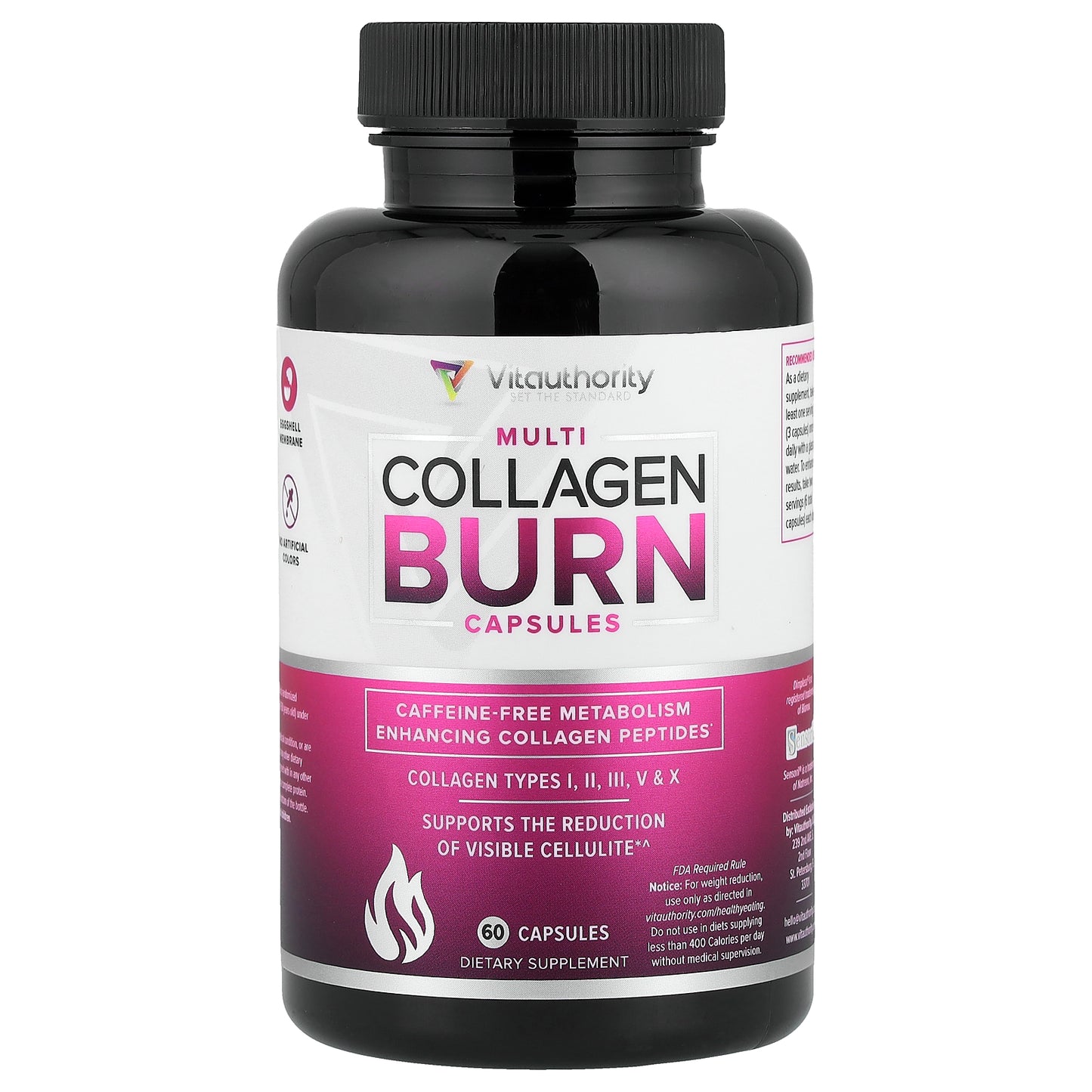 Vitauthority, Multi Collagen Burn, 60 Capsules