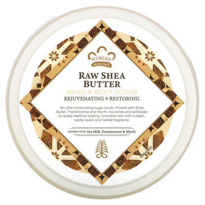 Nubian Heritage, Raw Shea Butter, Hand & Body Scrub, 12 oz (340 g)