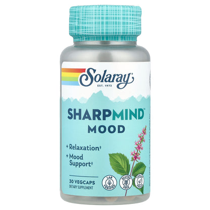 Solaray, SharpMind™ Mood, 30 Vegcaps