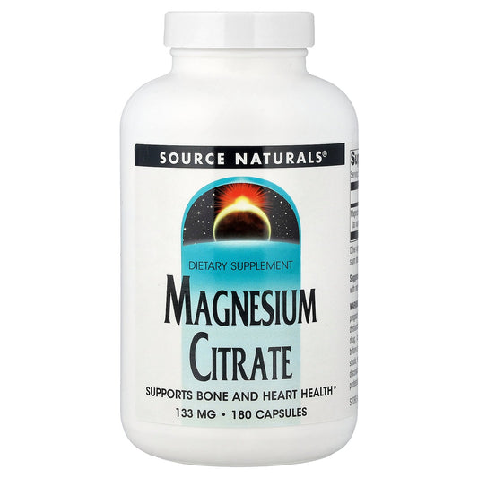 Source Naturals, Magnesium Citrate, 133 mg, 180 Capsules