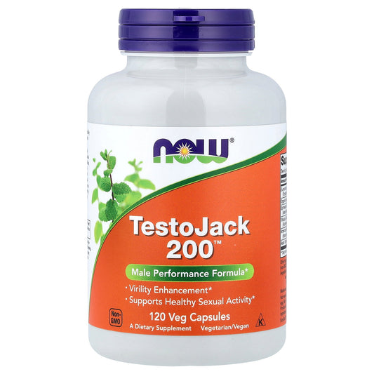 NOW Foods, TestoJack 200™, 120 Veg Capsules