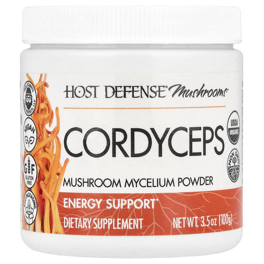 Host Defense, Mushrooms™, Cordyceps, Mushroom Mycelium Powder, 3.5 oz (100 g)