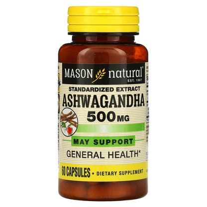 Mason Natural, Standardized Extract Ashwagandha, 60 Capsules