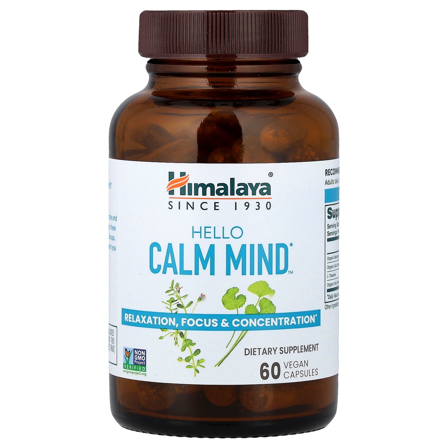 Himalaya, Hello Calm Mind™, 60 Vegan Capsules