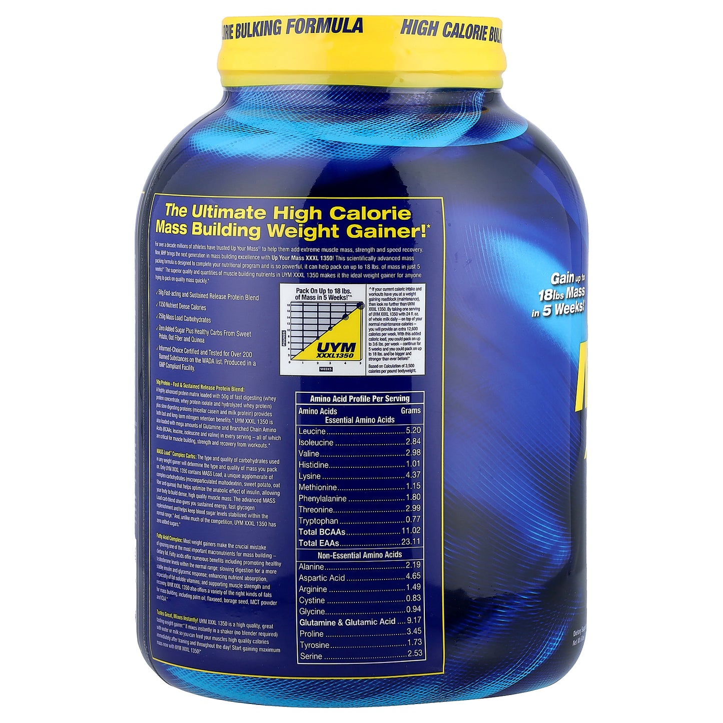 MHP, Up Your Mass, XXXL 1350, French Vanilla Creme, 6 lbs (2,728 g)