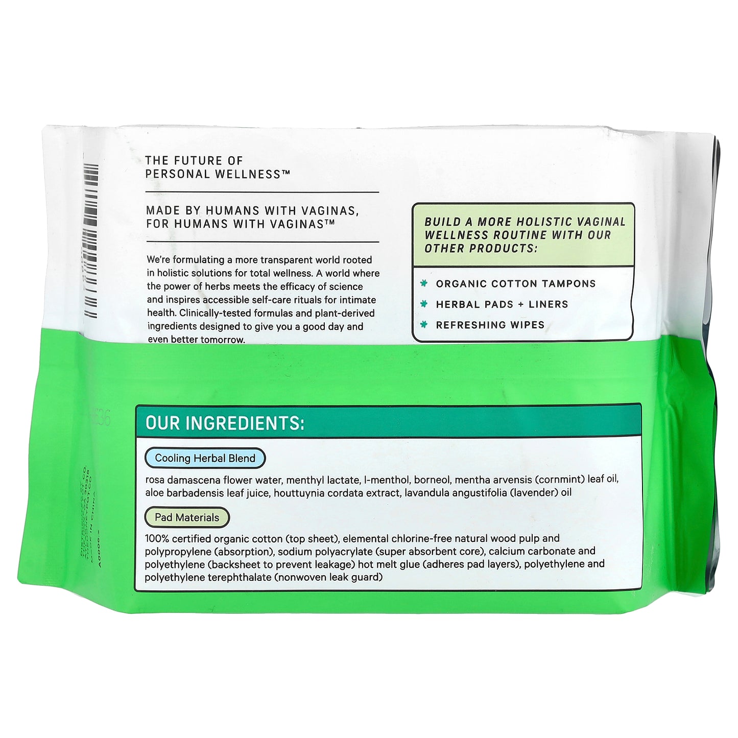 The Honey Pot Company, 100% Organic Cotton Cover Heavy Flow Liners, 20 Count