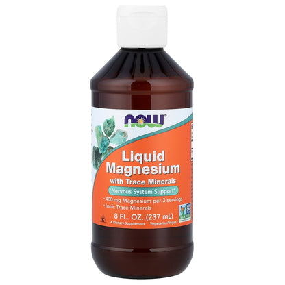 NOW Foods, Liquid Magnesium with Trace Minerals, 8 fl oz (237 ml)