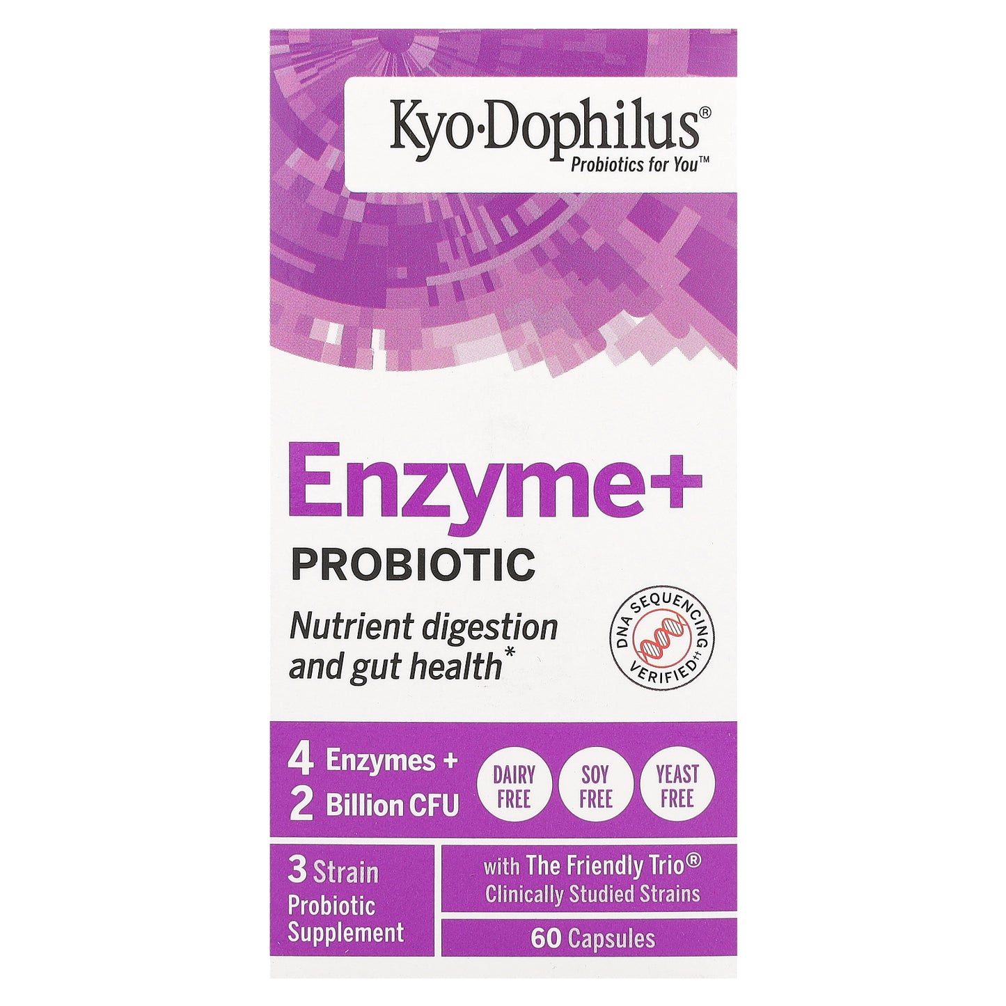Kyolic, Kyo Dophilus, Enzyme + Probiotic, 60 Capsules