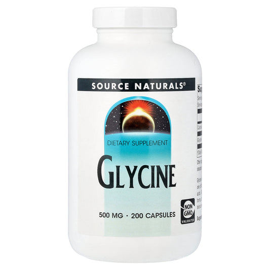 Source Naturals, Glycine, 200 Capsules (500 mg per Capsule)