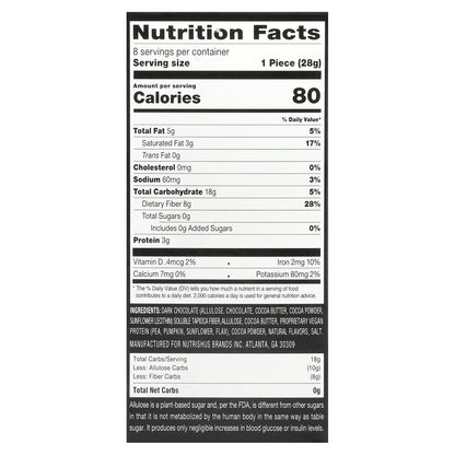 RxSugar, Swealthy Snax™, Snack Bars, Chocolate, 8 Packs, 1 oz (28 g) Each