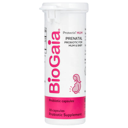 BioGaia, Protectis MUM, Prenatal Probiotic, For Mum & Baby, 100 Million CFU, 30 Capsules