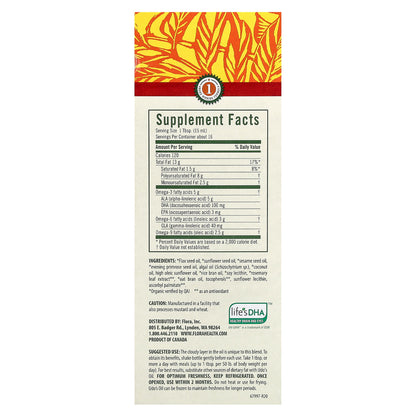 Flora, Udo's Choice, Udo's Oil, DHA 3-6-9 Blend, 8.5 fl oz (250 ml)