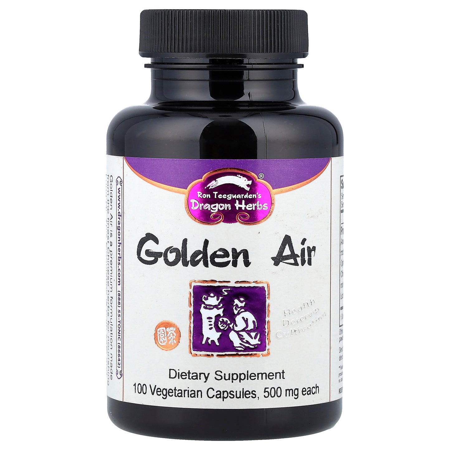 Dragon Herbs, Golden Air, 100 Vegetarian Capsules