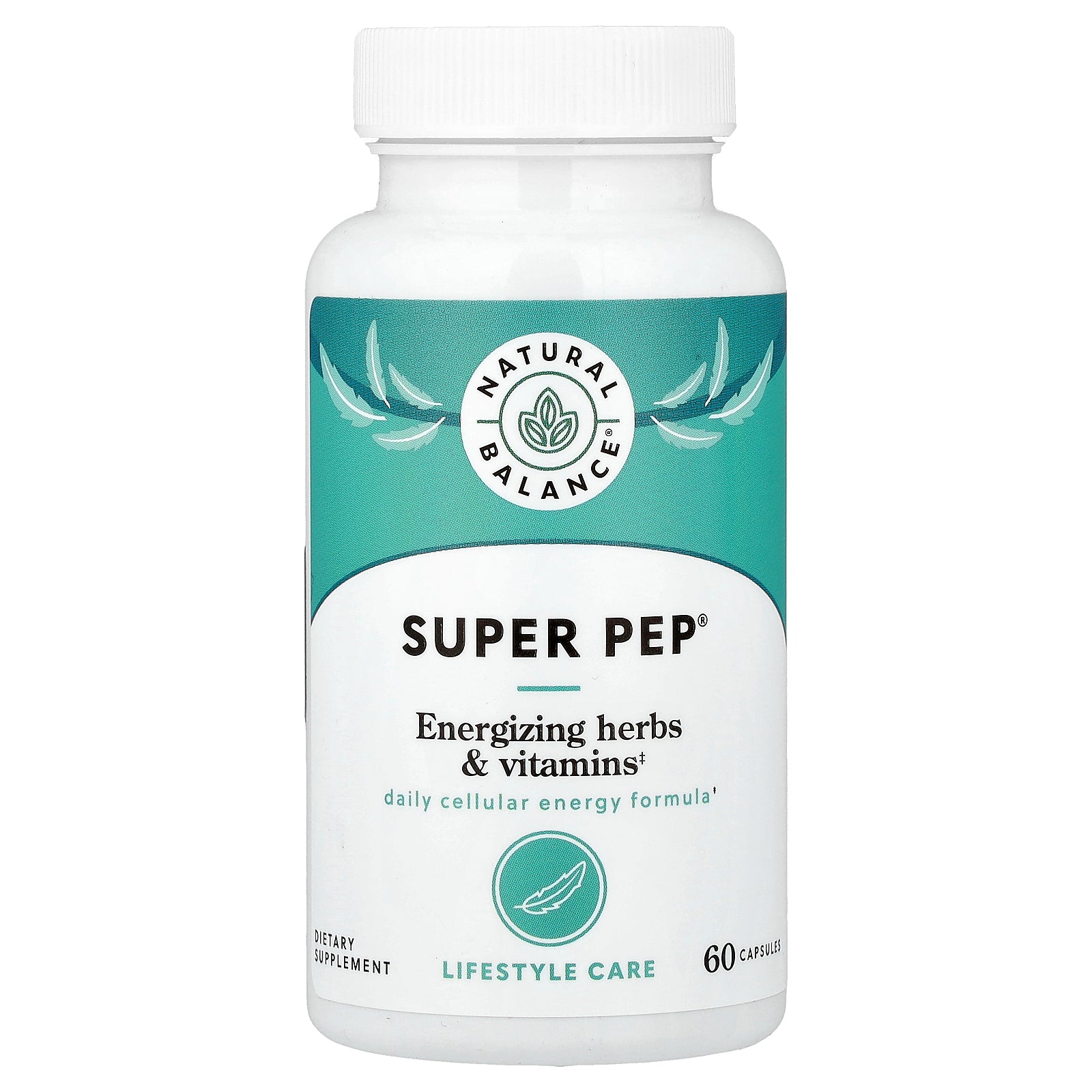 Natural Balance, Super Pep®, Energizing Herbs & Vitamins, 60 Capsules