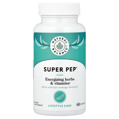 Natural Balance, Super Pep®, Energizing Herbs & Vitamins, 60 Capsules
