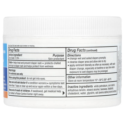 Triple Paste, Zinc Oxide Medicated Diaper Rash Ointment, Fragrance-Free, 8 oz (227 g)