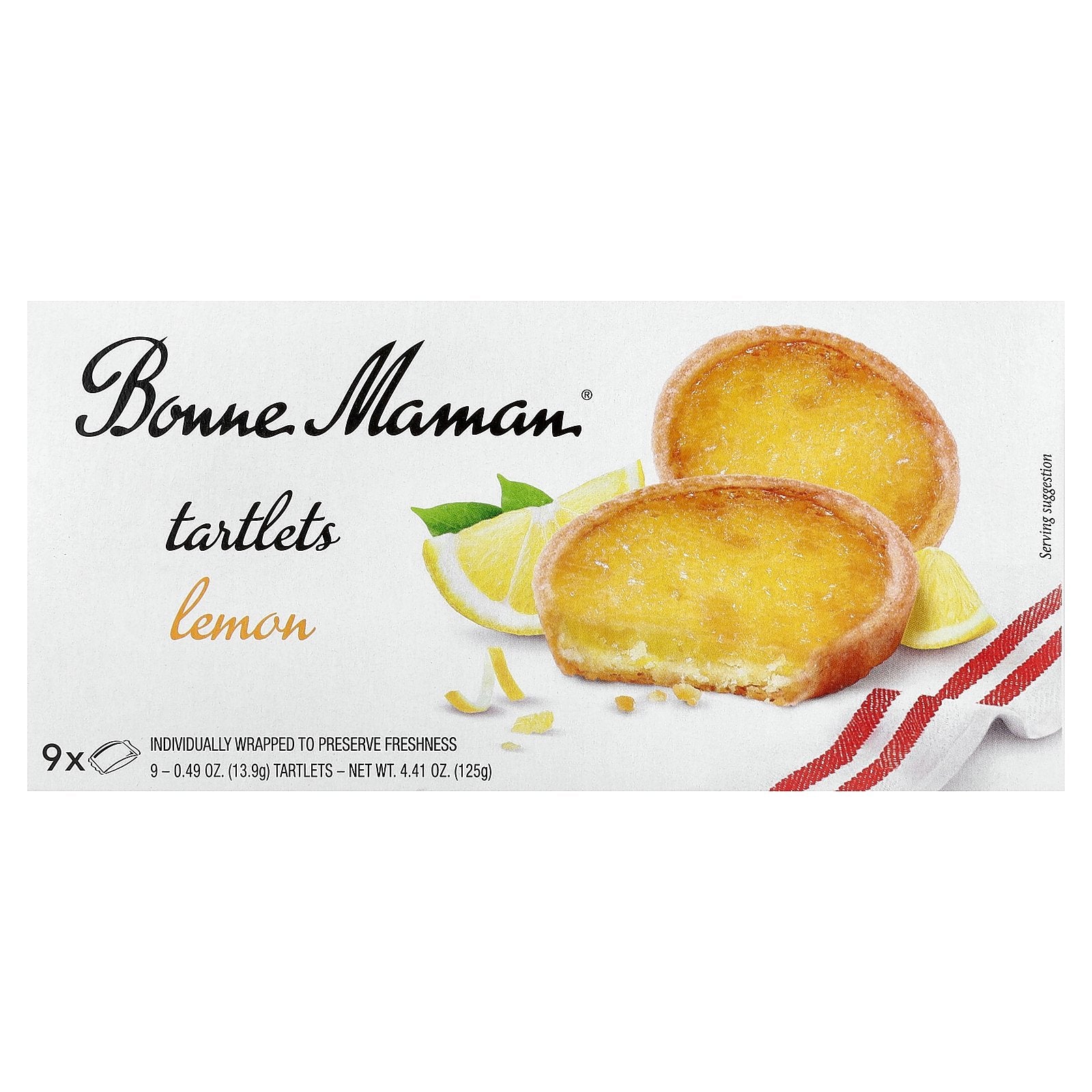 Bonne Maman, Tartlets, Lemon, 9 Tartlets, 0.49 oz (13.9 g) Each