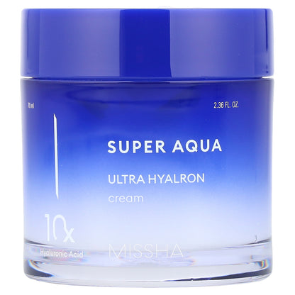 Missha, Super Aqua, Ultra Hyalron Cream, 2.36 fl oz (70 ml)