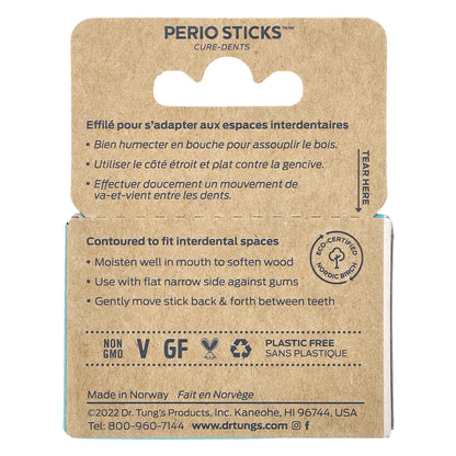 Dr. Tung's, Ecosentials™, Perio Sticks™, Thin, 100 Sticks