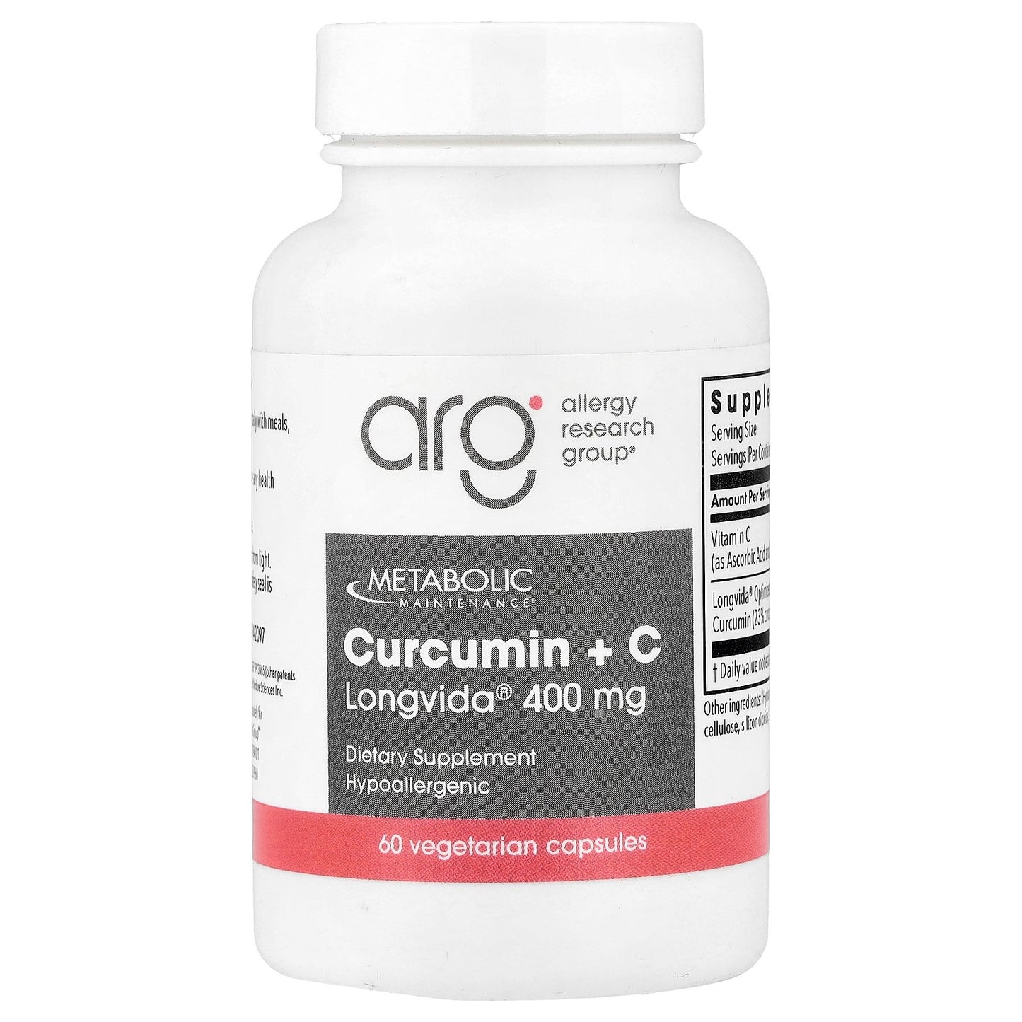Metabolic Maintenance, Curcumin + C, 60 Vegetarian Capsules