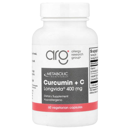 Metabolic Maintenance, Curcumin + C, 60 Vegetarian Capsules