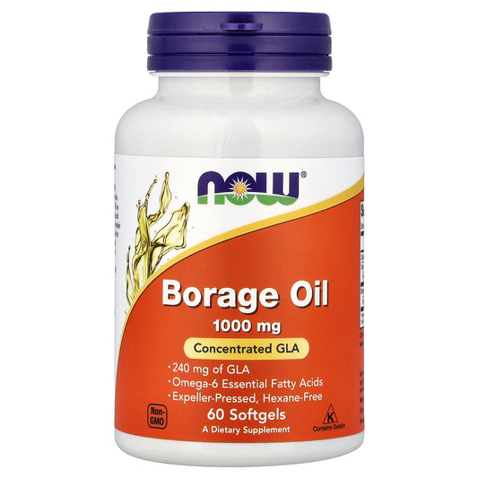 NOW Foods, Borage Oil, 60 Softgels