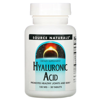 Source Naturals, Hyaluronic Acid, 100 mg, 30 Tablets