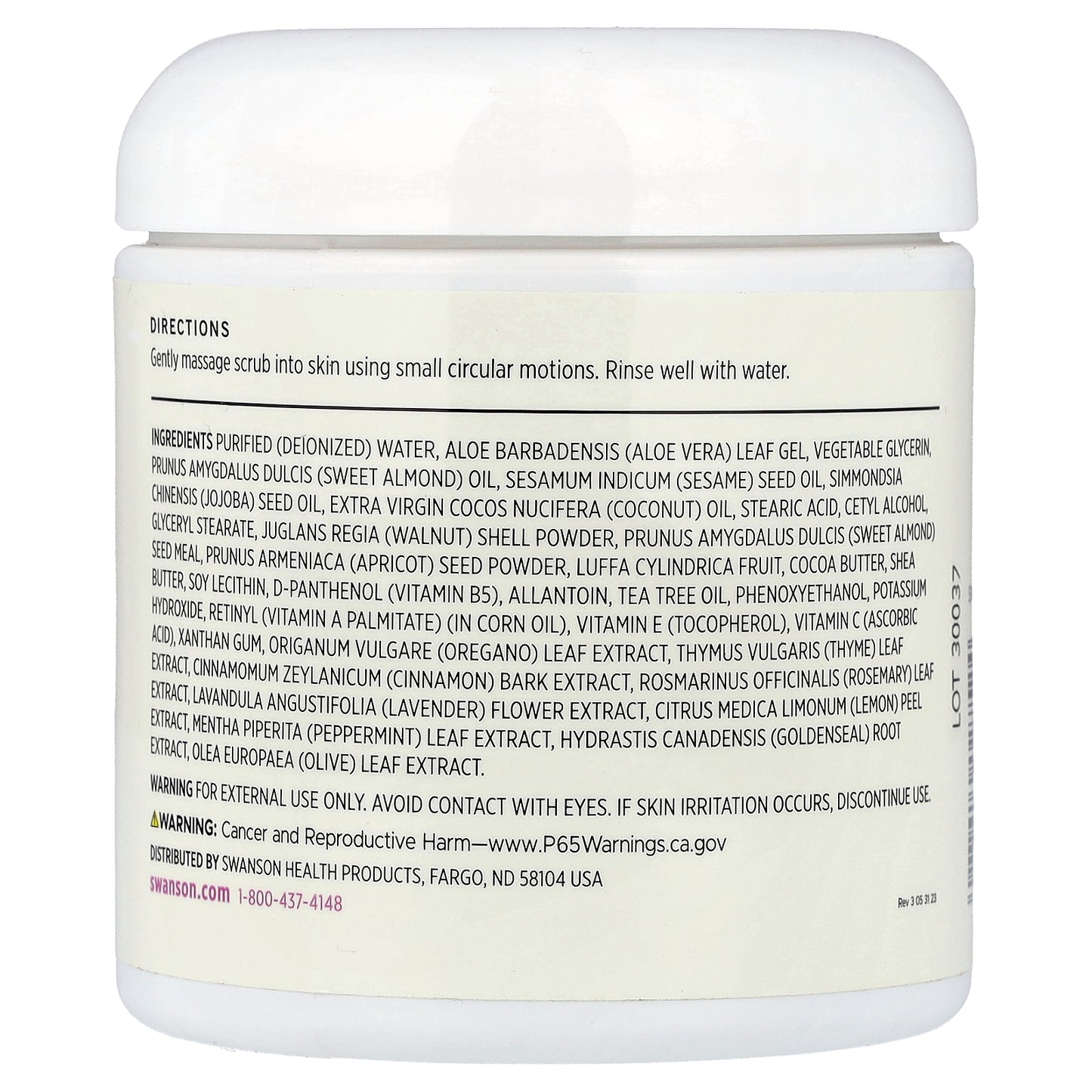 Swanson, Tea Tree Oil Exfoliating Scrub with Walnut Shell & Apricot Seed, 8.5 fl oz (250 ml)