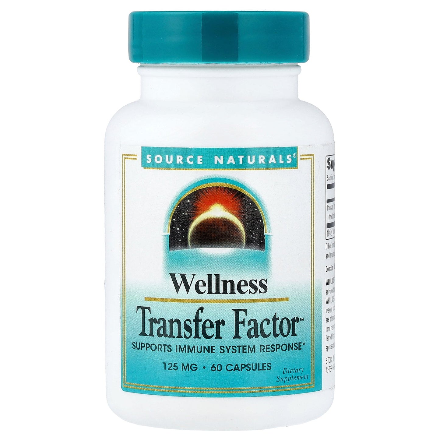 Source Naturals, Wellness, Transfer Factor™, 125 mg, 60 Capsules