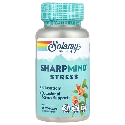 Solaray, SharpMind™ Stress, 30 VegCaps