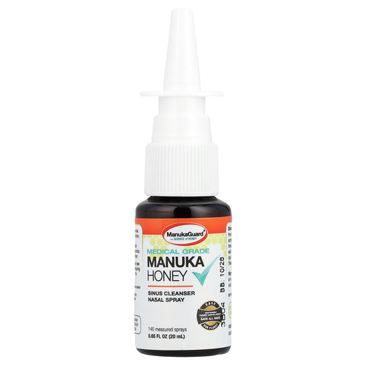 ManukaGuard, Medical Grade Manuka Honey, Sinus Nasal Spray, 0.65 fl oz ( 20 ml)